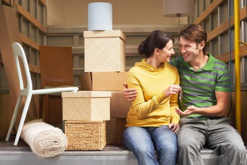 Organized storage unit in Camden during a move or renovation