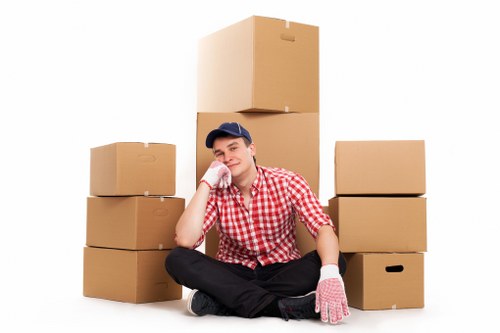Business inventory stored with a mobile self storage service in Camden