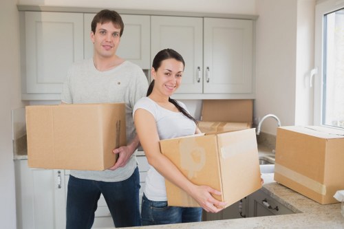 Boxes and protective supplies prepared for packing services in Camden